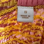 Scotch & Soda  Smocked Seersucker Tank Top Womens Sz Small Yellow Orange Photo 5