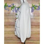 Beautiful Alfred Dunner Ladies Embroidered Christmas Poinsettia Flower Sweater L White Size L Photo 4