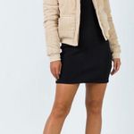 Princess Polly Beige Corduroy Puffer Jacket Photo 0