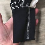 Free People  Auxton Thermal Wrap Top In Black White Floral Balloon Sleeve Size S Photo 4