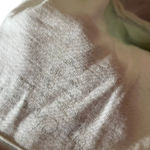 Chico's  T Shirt Women's 0 Cream Short‎ Sleeve Textured Rip Torn Distressed Photo 3