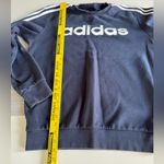 Adidas Originals Navy Blue Logo Three Stripes Crewneck Sweatshirt Size Medium Photo 8