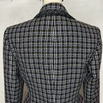 Kasper  Tweed Blazer Petite Size 8P Black/Purple/Tan Career Jacket Photo 7