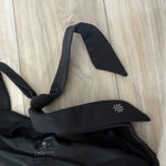 Athleta  Sizzle Black Halter Neck Midi Dress Size 2 Supplex Lycra Photo 7