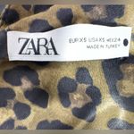 ZARA  Animal Print Mini Dress - Black and‎ Brown Photo 6