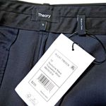 Theory NWT Pleat Treeca in Nocturne Navy Traceable Stretch Wool Ankle Pants 12 Photo 3