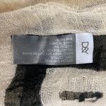 D&Y Peace scarf or home decor ivory and black color 32.5”x40” Photo 8
