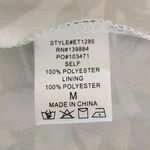 A Peach Floral Crop Top with Puffy Sleeves Size Medium Colorful Crop Top White Photo 6