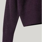 IRO Mona Wool Knit Ribbed Sweater, Dark Purple Size L, New w/Tag Retail $445 Photo 6