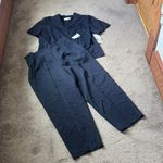 Danny & Nicole  Navy Two Piece Pant Set SIZE 18W Photo 0