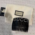 Gucci  Glossy Black Hair Comb Photo 0