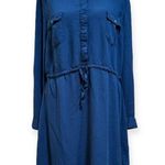 simply styled by SEARS, blue drawstring waist dress, size XL Photo 0