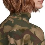 Adidas  Originals Women's Cotton Camo Cropped Half-Zip Sweatshirt Top $65 EUC S Photo 10