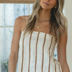 Solai NWOT Capri Linen Strapless Tube Top Cotton Linen Blend White Size XS Photo 0