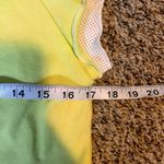 Adidas  Yellow Layered Look Athletic Training Top‎ Women's Medium Photo 4