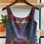 NWT Muse Colorful Print Party Cocktail Dress, 6 Purple Photo 1