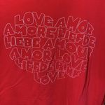 PINK - Victoria's Secret Victoria's Secret Pink Red Love Valentine's T-Shirt Size XS/S Photo 1