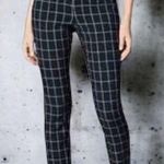 J.Jill  Window Pane Essential Cotton Stretch Pant Sz. 12 Navy Blue Straight Leg Photo 0