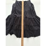 Free People  Beach Noelle Mini Dress Size Small Black Tiered Whimsigoth Witchy Photo 5