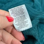 Chaser  Waffle Knit Button Cuff Top – Teal – Size Small EUC Casual Fall Layer Photo 9