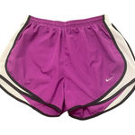 Nike  Dri Fit Women’s Running Shorts‎ M Drawstring Purple Black White Photo 0