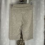 White Birch  Women’s S Animal Print Biker Shorts Neutral‎ Athleisure Cozy Photo 1