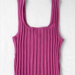 LA Hearts Pink Knit Sweetheart Neckline Tank Top XS Photo 1