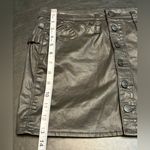 Rock & Republic Rock Republic Mini Skirt Women Size 8 Faux Leather Micro Button Fly Photo 7