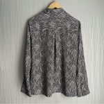 EXPRESS Portofino Top Womens Medium Shirt Collared Long Sleeves Button Up Photo 5