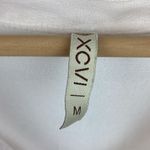 XCVI  Ivory Cream Embroidered Long Sleeve Boho Peasant V Neck Blouse Top M Photo 2