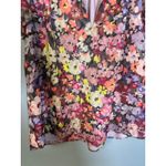 Amanda Uprichard  Vittoria Blouse Colorful Blouse Short Sleeve Size Large Photo 4