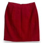 Vintage 90’s CHIA Red Suede/Leather Mini Skirt Size 4/6 Perfect for VDay! Photo 0
