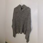 ZARA  women’s size medium gray distressed oversized sweater Photo 1