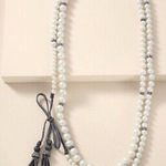 Stella & Dot Mara Pearl Statement Necklace Wrap Tie Long Sparkle Photo 0