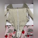 Lululemon Wundermost Square Neck Bodysuit Ultra Soft Shine Nulu Size M NWT Photo 8