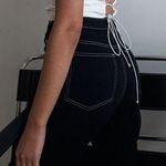 Et Clet Contrast Stitched Jeans  Photo 2