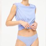 J.Crew NWT | Seersucker Blue Gingham Bikini Bottom | XXL Photo 0