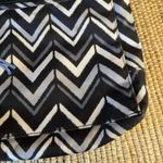 Vera Bradley  Lotus‎ Black And White Chevron Crossbody Bag Photo 4