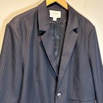 Anthropologie x Mare Mare Oversized Navy Striped Blazer Photo 3