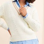 Sage The Label  Renaissance V neck long sleeve sweater size Large Photo 2