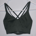 Aerie  Green Ribbed Bralette Photo 0