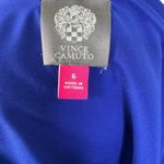 Vince Camuto  Blue One Shoulder Ruched Women’s Dress Size 6 Photo 6
