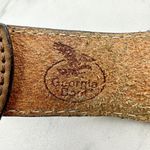 Georgia Boot Distressed Woven Genuine Leather No Buckle Belt Strap Size 36 Photo 8