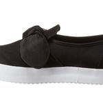 Rebecca Minkoff Black Satin Bow Slip-On Sneakers Photo 1