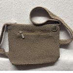 The Sak  Women’s Brown Crochet Woven Small Zip Close Crossbody Purse Photo 2