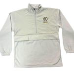 NHL Boston Bruins Women's 1/2 Zip Pullover Sweatshirt Beige, Large Tan Photo 0
