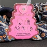 Sunday State | Vintage Paisley Reversible Scarf Blue Photo 1