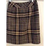 Ann Taylor Size 2P Petite Wool blend Skirt Plaid Career Womens Photo 0