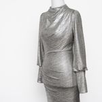 Black Halo - Iron Glow Metallic Long Sleeve Bodycon Dress Photo 10