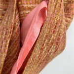 J.Crew  10 Pink combo Tweed Silk Dress Career Cocktail Expose Zip work silk blend Photo 6